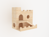 Castle With Stairs Ramp Chinchilla Cage