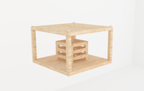 Wooden With Food Storage Chinchilla Cage