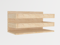 Wooden Rectangular Rabbit Hay Feeder