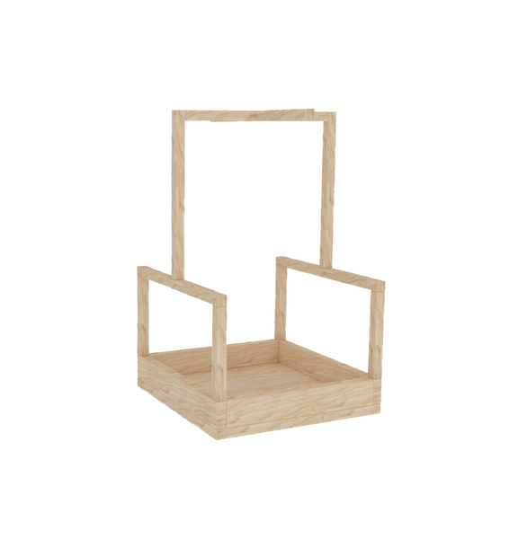 Swing Like Design Wooden Bird Perch