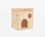 Square Castle With Rooftop Chinchilla Cage