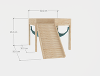With Stand Ramp & Viewing Terrace Guinea Pig Hutch Hammock