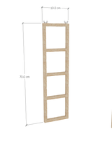 Wooden Ladder Design Stand Bird Perch