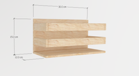 Wooden Rectangular Rabbit Hay Feeder
