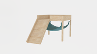 With Stand Ramp & Viewing Terrace Guinea Pig Hutch Hammock