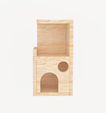 2 Tier Wooden Castle Chinchilla Cage