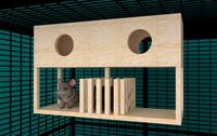 With Feeder Chinchilla Cage