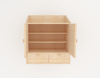 Armoire à tiroirs de rangement en arc