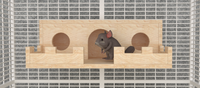 Rectangular Castle Chinchilla Cage