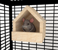 House Shape Chinchilla Cage