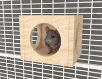 Square With Holes Chinchilla Cage
