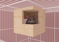2 Openings Square Chinchilla Cage