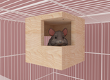 2 Openings Square Chinchilla Cage
