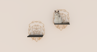 Lion King Head | Cat Furniture| Wall Mounted| for Lounging Sleeping Climbing Cat Shelves