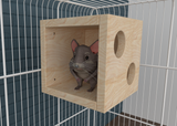 Two Holes Cube Chinchilla Cage
