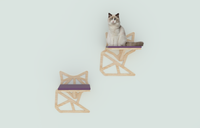 Fox |Furniture| Wall Mounted| for Lounging Sleeping Climbing Cat Shelves