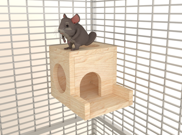 Castle With Balcony Chinchilla Cage