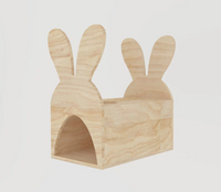 Clapier pour cochon d'Inde avec oreilles de lapin 