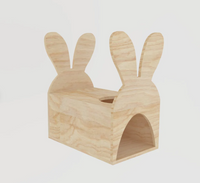 Clapier pour cochon d'Inde avec oreilles de lapin 